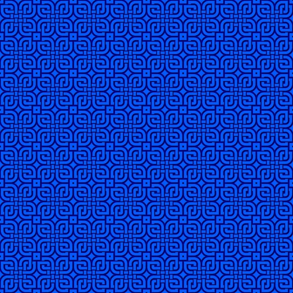 Örülmüş çizgilerin kusursuz deseni mavi kareler şeklinde.