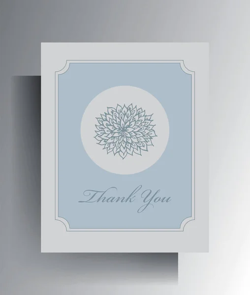 Thank you card design. — Stock Vector