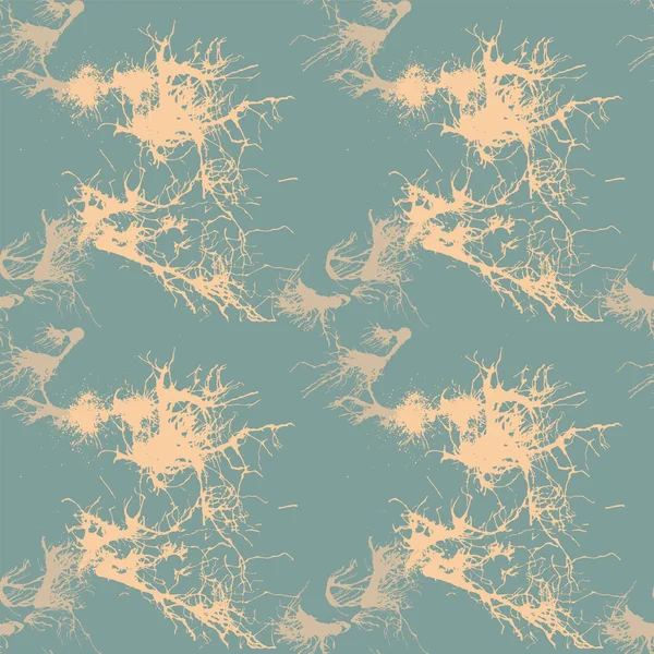 Taches d'encre motif abstrait sans couture — Image vectorielle
