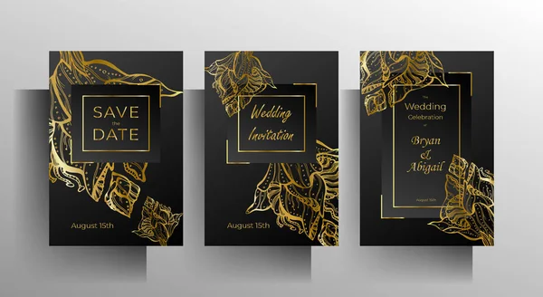 Design wedding invitation — Stock Vector
