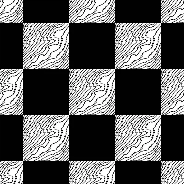 Schach nahtlos. monochrom — Stockvektor