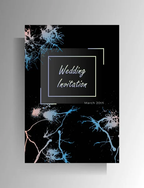 Convite de casamento design — Vetor de Stock