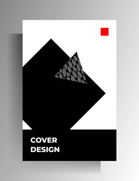 Geometric cover design template — Stock Vector