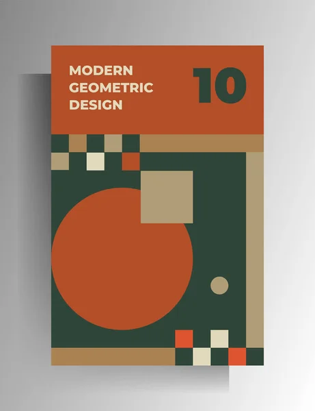 Design geometrico del modello di copertina . — Vettoriale Stock