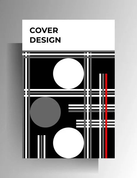 Modèle Couverture Design Modèle Géométrique Strict Vecteur Eps — Image vectorielle