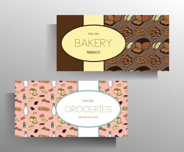 Marketin afiş şablonu hazır. Renk deseni elle çizilmiş. Vektör 10 EPS.