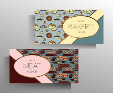 Marketin afiş şablonu hazır. Renk deseni elle çizilmiş. Vektör 10 EPS.