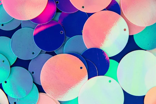 Grande rotondo olografico paillettes astratto sfondo colorato . — Foto Stock