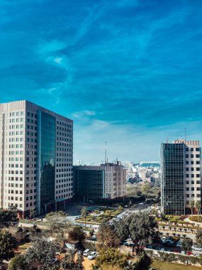 Gurgaon, India - 09-March-2020 : Global Business Park Buildings and offices
