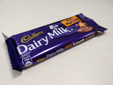 Delhi, India -March 14 2020: Cadbury Dairy Milk Roasted Almond Chocolates Pack