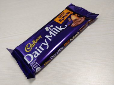 Delhi, India -March 14 2020: Cadbury Dairy Milk Roasted Almond Chocolates Pack
