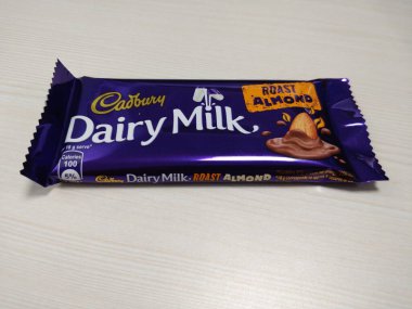 Delhi, India -March 14 2020: Cadbury Dairy Milk Roasted Almond Chocolates Pack