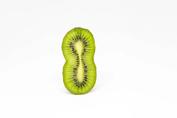 Kiwi isolated on a white background. Kiwi in the shape of the number eight. — ストック写真