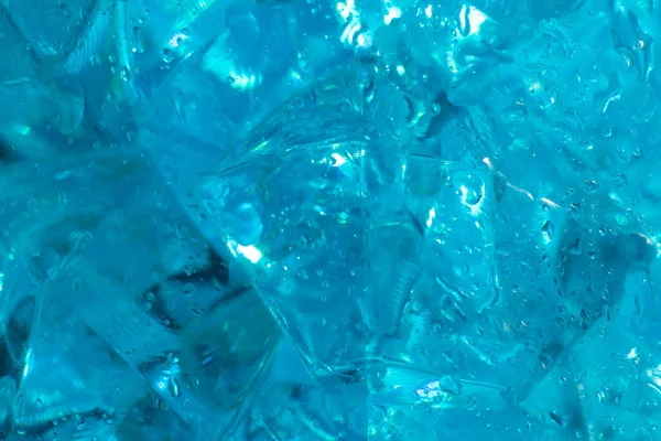 Textur Und Hintergrund Blauer Eiskristalle Süßwassertropfen Frostig Frischer Hintergrund Klassisch — Stockfoto