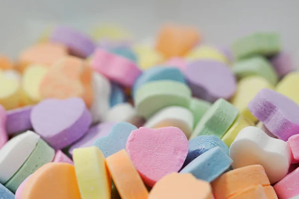 Sweetheart Candies Valentine Day Sweet Pastel Colored Treat — Stock Photo, Image