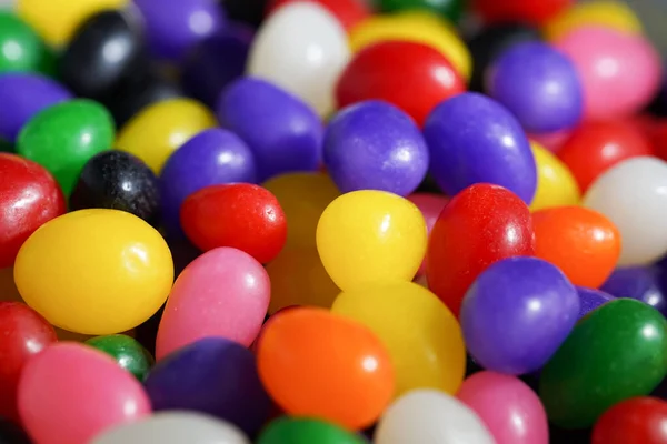 Close Bowl Jelly Beans — Stock Photo, Image