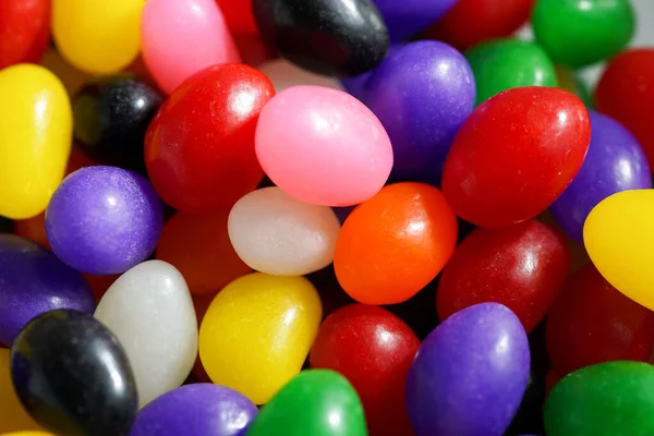 Close Bowl Jelly Beans — Stock Photo, Image