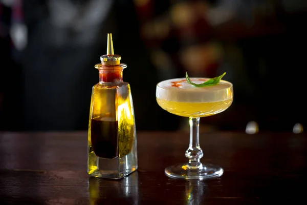 Cocktail Sidecar Bar Paisagem Clube Noturno — Fotografia de Stock