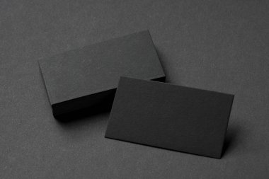 Siyah kartvizitler, boş kurumsal kimlik modellemeleri.