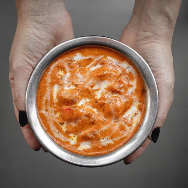 奶油鸡肉 传统的印度菜 — 图库照片