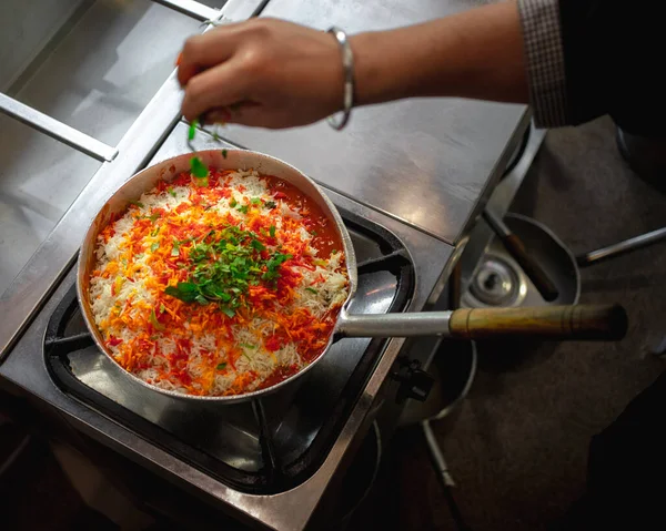 Biryani饭 印度传统食谱 — 图库照片