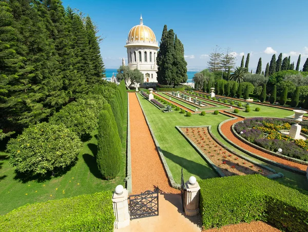 Jardines Bahai en Haifa, Israel — Foto de Stock