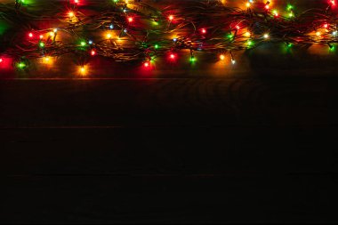 Noel tahtası mavi arka plan üst manzara