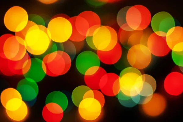 Αφηρημένη Θαμπάδα Φώτα Του Χριστουγεννιάτικου Δέντρου Μαλακή Εστίαση Και Θολωμένη — Φωτογραφία Αρχείου