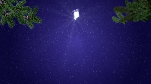 Animation Hintergrund frohe Weihnachten Urlaub — Stockvideo