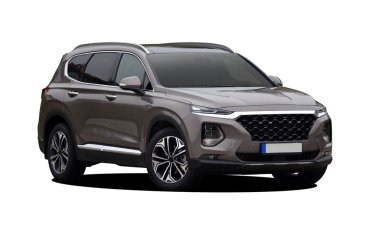 Kahverengi SUv beyaz arkaplanda