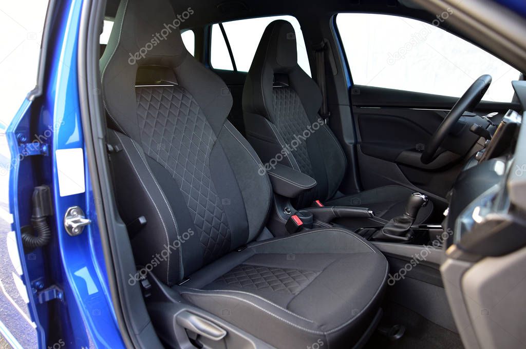 sports seats in the passenger car