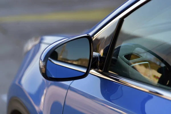 Side Mirror Turn Signal Car — Stock Photo, Image