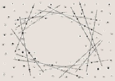 siyah noktalar ve çizgiler ile çizgili şekil