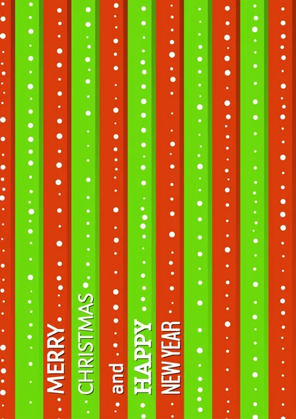 Fondo de Navidad con rayas verdes y rojas — Vector de stock