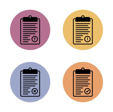 Pano renk daire basit düz simgesi