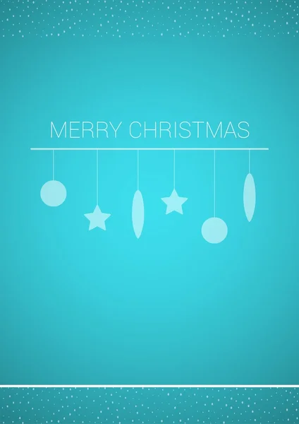 Illustration de Noël avec décoration pendue — Image vectorielle