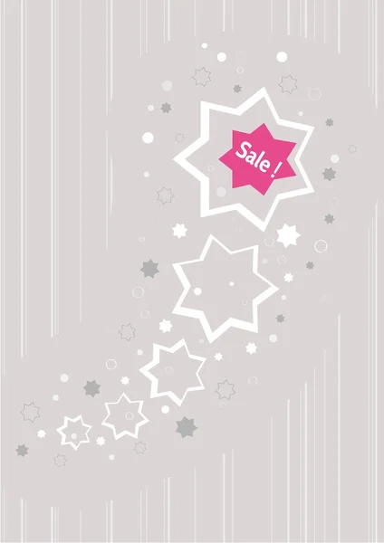 Stars as a business advertising for discount sale — Stock Vector