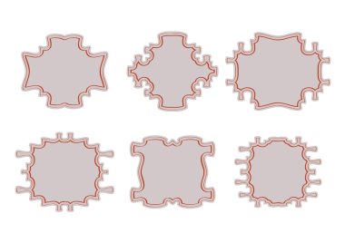 Dekoratif vintage çerçeveler