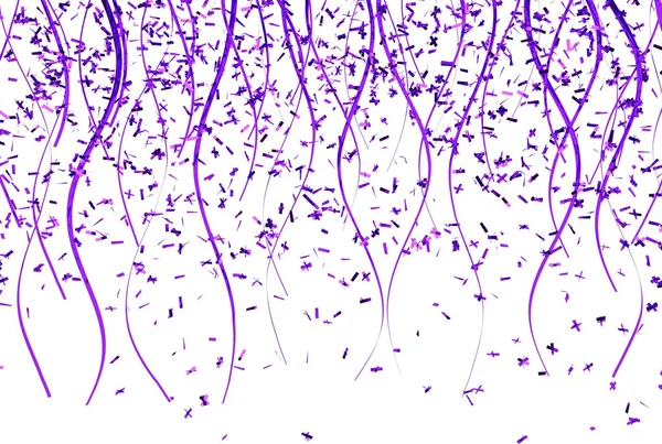 Caer confeti violeta —  Fotos de Stock