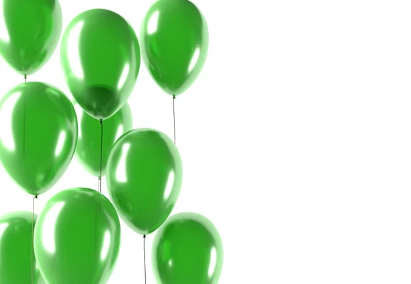 Party green balloons — Stockfoto