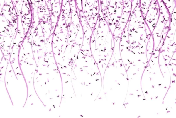 Falling pink confetti — Stock Photo, Image