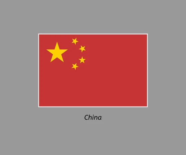 Drapeau de Chine — Image vectorielle
