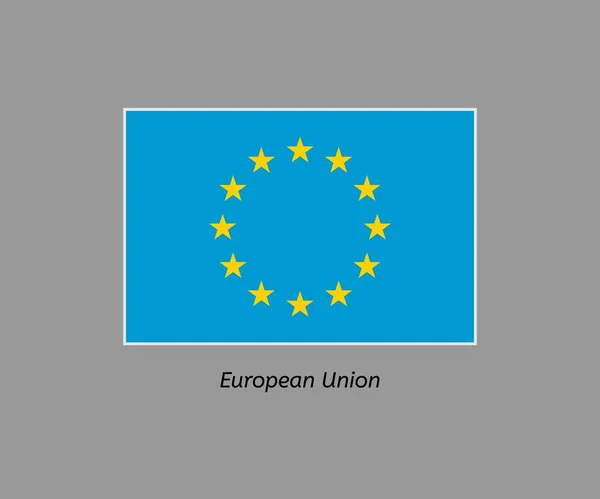 Flagge der Europäischen Union — Stockvektor