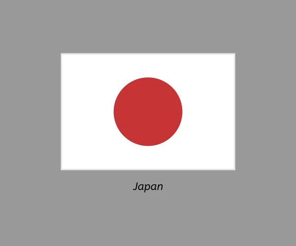 Japon Bayrağı — Stok Vektör