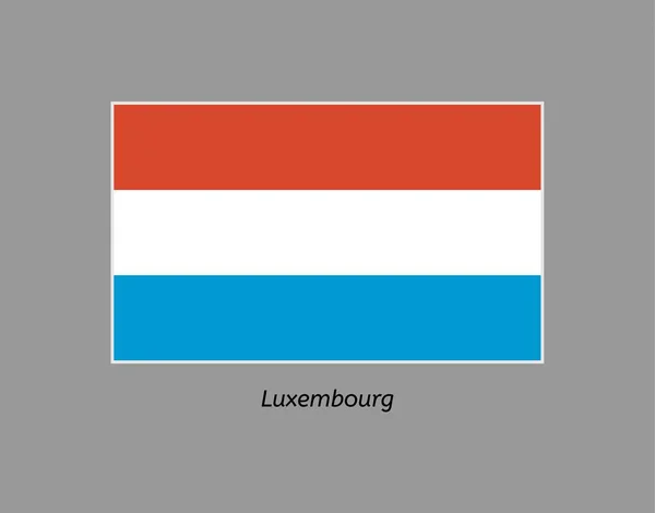 Bandera de Luxembourg — Vector de stock