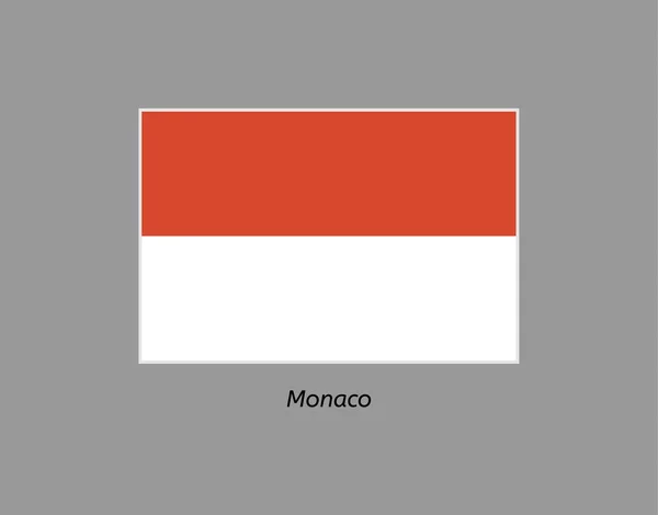 Flagge von Monaco — Stockvektor
