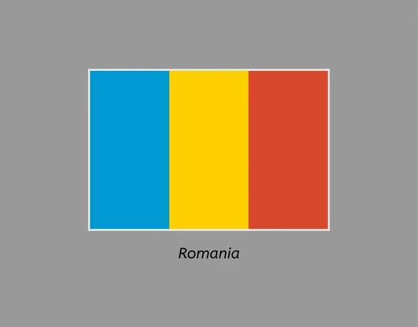 Bandera de Romania — Vector de stock