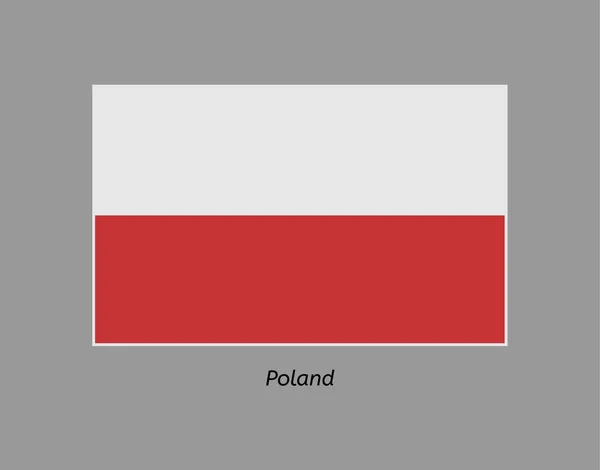 Flaga Polska — Wektor stockowy