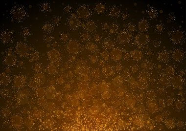 tozlu yangın parçacıklar havada yüzer