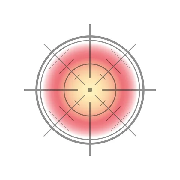 Farb-Zielschild — Stockvektor